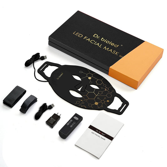 LED-mask för ansikte & hals – LED-ljusterapi hemma (7 färger)