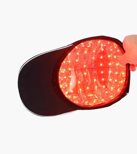 LED-laserkeps med rött ljus
